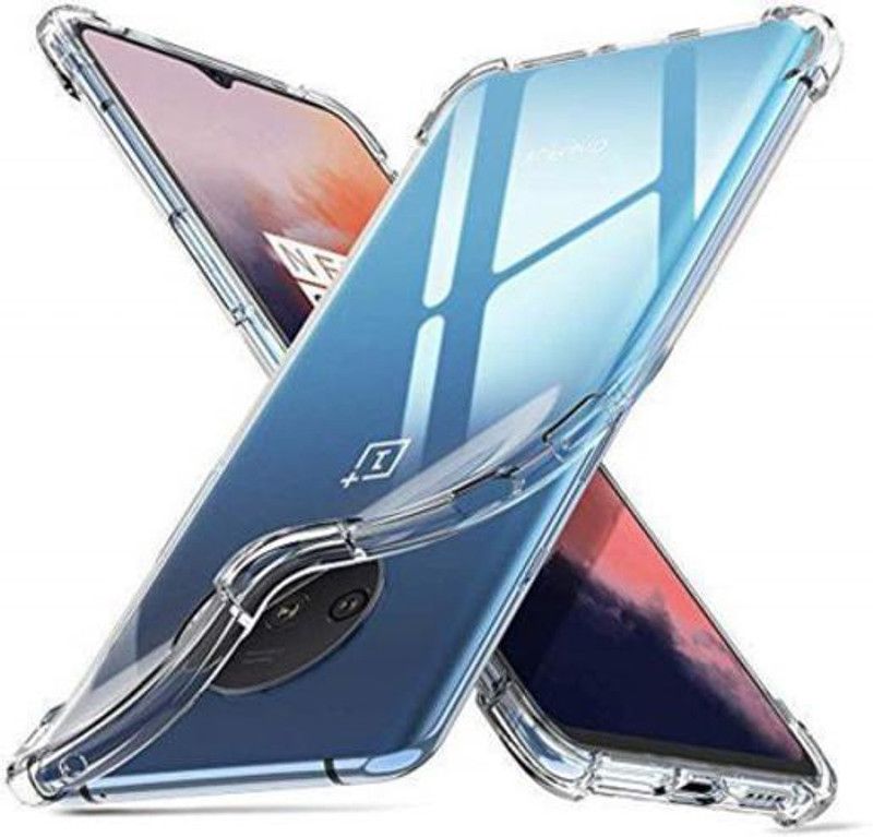 techaspire Back Cover for ONePlus 7t  (Transparent, Dual Protection, Silicon, Pack of: 1)