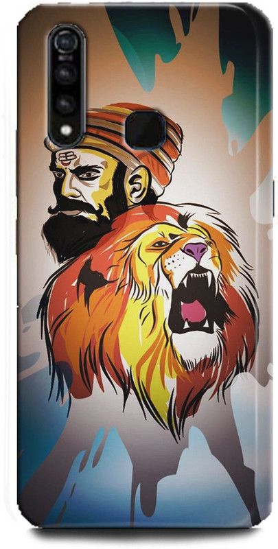 INDICRAFT Back Cover for Vivo Z1Pro, Vivo 1951, Shivaji, Printed  (Multicolor, Shock Proof, Pack of: 1)