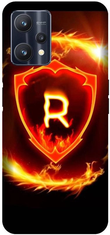 VS PRINT LINK Back Cover for Realme 9 Pro (5G) , RMX3471 ,R letter,R name R word , Printed Back Cover  (Yellow, Hard Case, Pack of: 1)