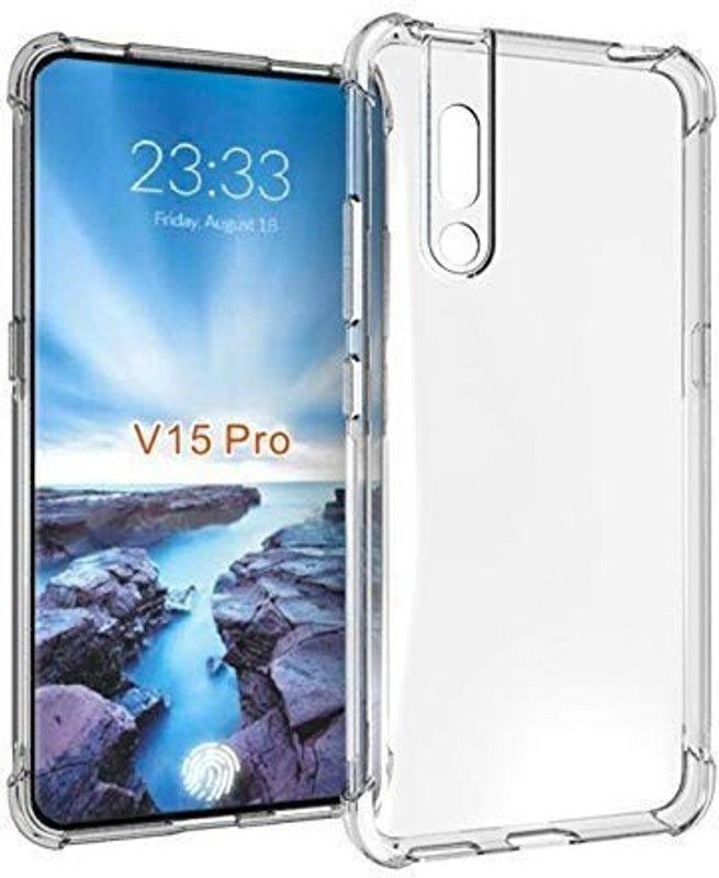 SmartPoint Bumper Case for vivo V15 Pro  (Transparent, Shock Proof, Silicon, Pack of: 1)
