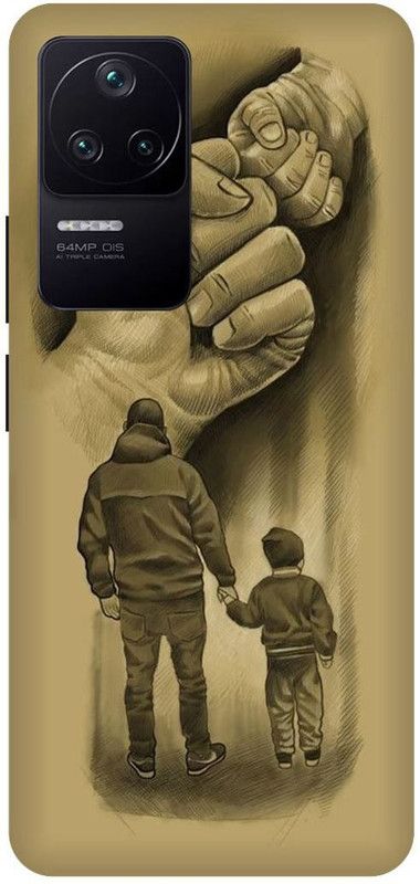 play fast Back Cover for POCO F4 5G  (Brown, Hard Case, Pack of: 1)