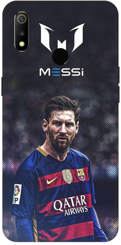 PICHKU Back Cover for REALME 3-RMX1821-LIONEL,MESSI,ARGENTINA,CUP,10,LIONE,FOOTBALL,BARCELONA,JERSEY,SPORTS  (Blue, Hard Case, Pack of: 1)