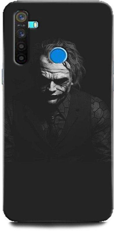 Afterglow Back Cover for Realme 5i  (Black, White, Shock Proof, Pack of: 1)