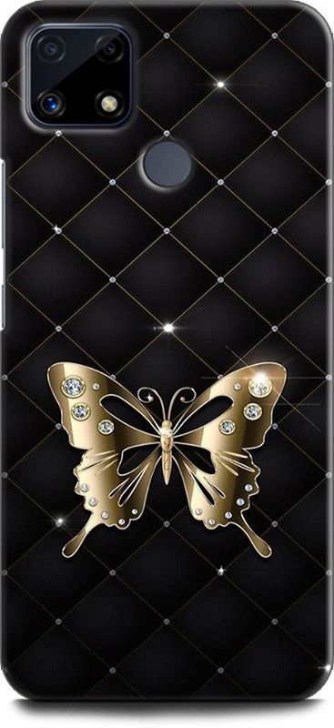 Afterglow Back Cover for Realme C25 BUTTERFLY, FLOWERS, ABSTRACT, TEXTURE, COLORFULL  (Multicolor, Shock Proof, Pack of: 1)