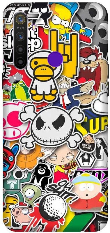 URCHIN Back Cover for Realme 5iCartoon, Cute, Anime, Cartoon Cute, Funny  (Multicolor, Shock Proof, Pack of: 1)