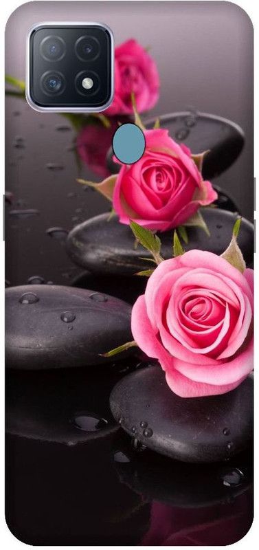 URCHIN Back Cover for Oppo A15 Roses, I love you, Love, Heart, Flowers  (Multicolor, Shock Proof, Pack of: 1)