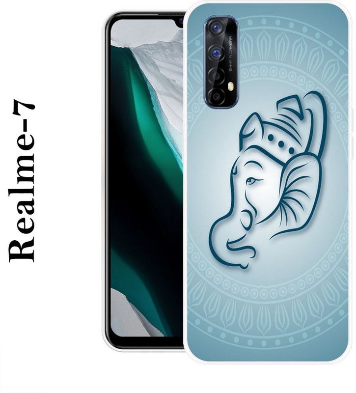 SUPERCASE Back Cover for Realme 7  (Blue, Grey, Silicon)