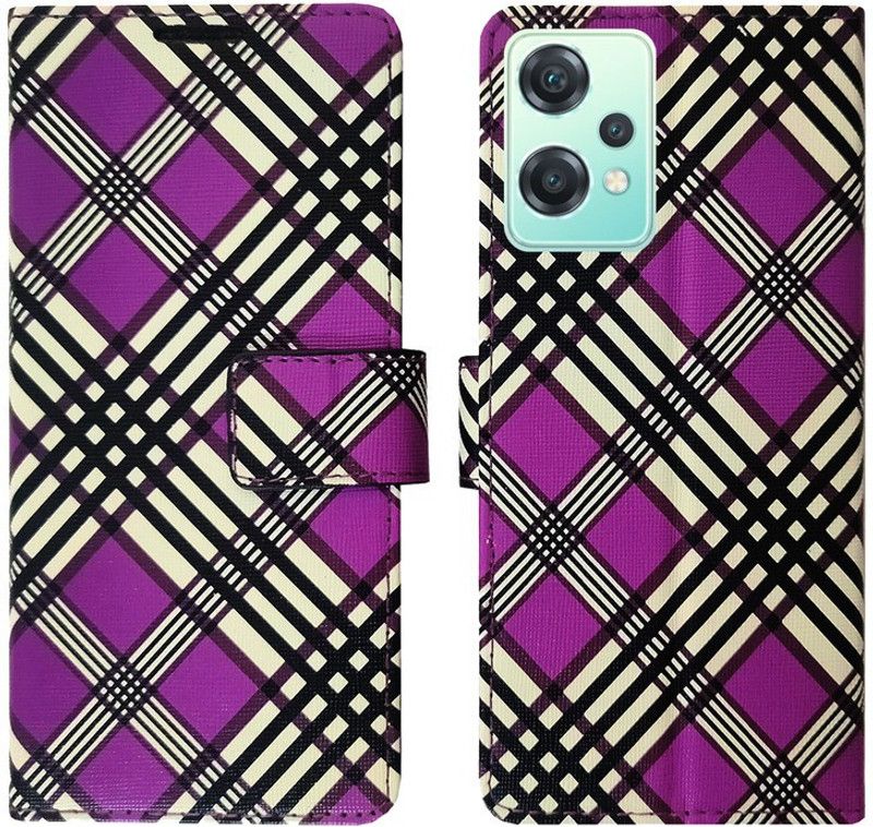 AD Enterprises Flip Cover for OnePlus Nord CE 2 Lite 5G in High Quality Material  (Purple, Magnetic Case, Pack of: 1)