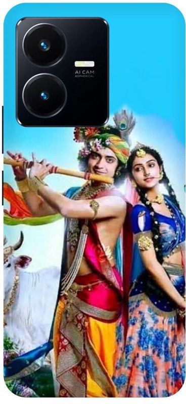 Vinsmoke Back Cover for Vivo Y35 Radha-Krishna-Krishna-Radha-God-Krishan-ji-13536  (Multicolor, Shock Proof, Pack of: 1)