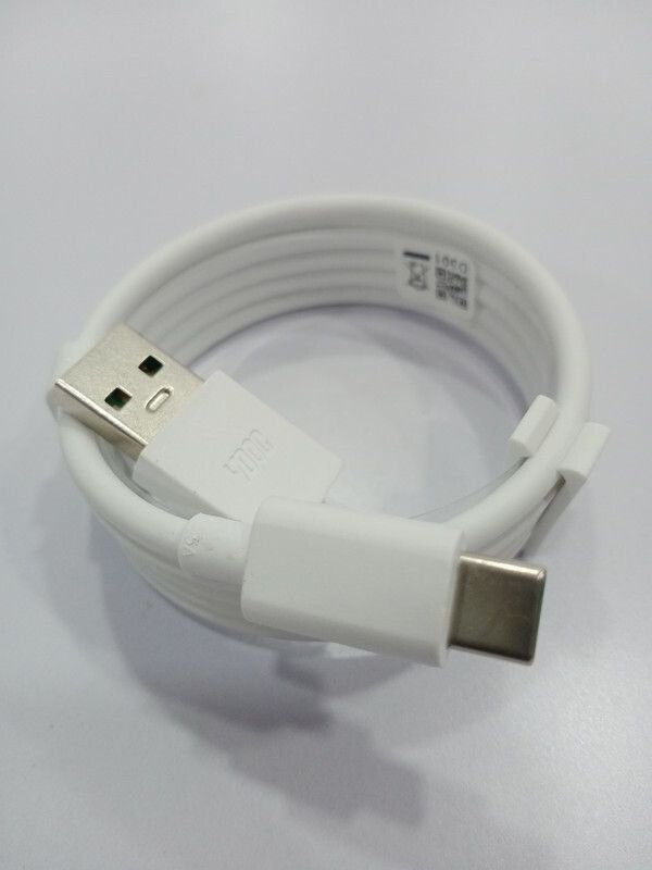 flirtytouch USB Type C Cable 6.5 A 1.00244999999996 m Copper Braiding c type cable for redmi note 7  (Compatible with For All Smartphone Charging type c data cable Original Like Charger Qualcomm, White, One Cable)