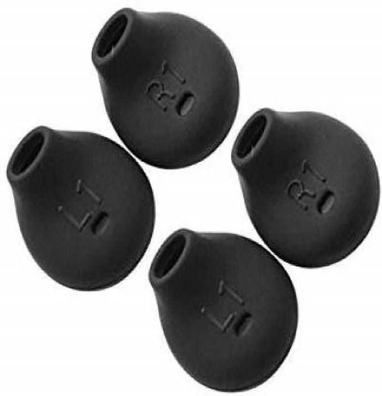 qweezer 4 Pcs (2 Pair) S6 Black earbuds In The Ear Headphone Cushion  (Pack of 4, Black)