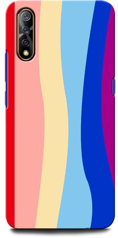 GRAFIQE Back Cover for Vivo S1 RAINBOW, ABSTRACT, COLORFULL, PAINTING, STRIPES  (Multicolor, Shock Proof, Pack of: 1)