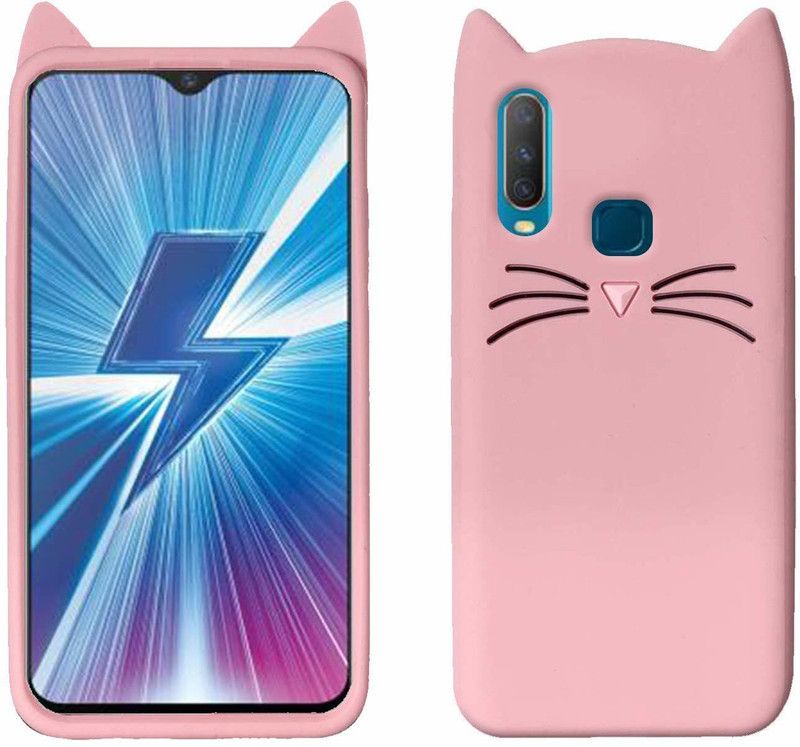 Evett Back Cover for Vivo Y91, Vivo Y93, Vivo Y95  (Pink, 3D Case, Pack of: 1)