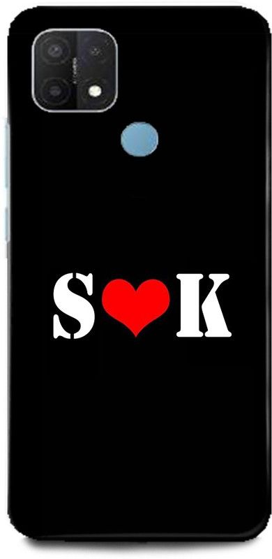 Afterglow Back Cover for Oppo A15 S K, S LOVES K, NAME, LETTER, ALPHABET, SK LOVE, HART  (Multicolor, Shock Proof, Pack of: 1)
