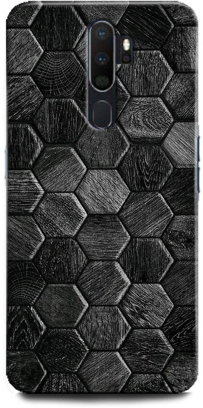 Afterglow Back Cover for OPPO A5 2020 HEXAGONS, TILES, WOODEN, GRAY, ART  (Multicolor, Shock Proof, Pack of: 1)