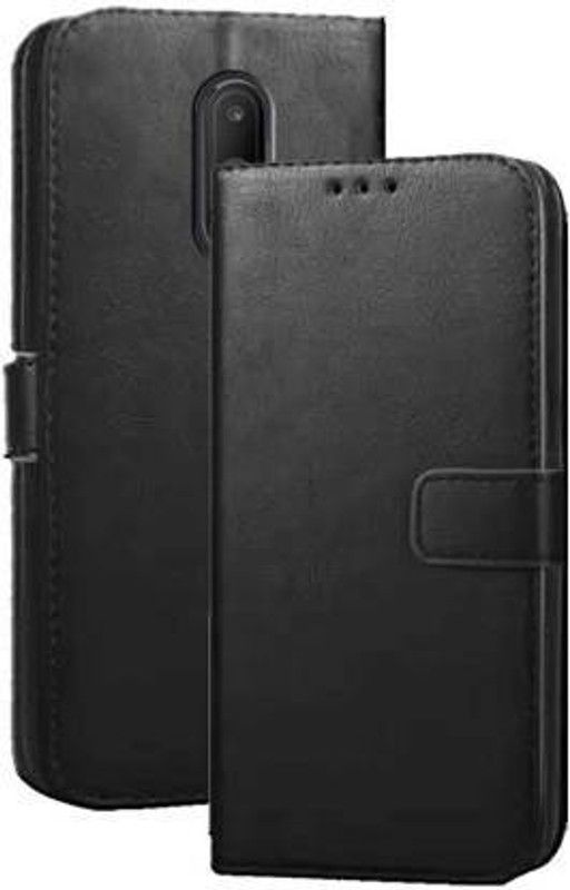 Casely Flip Cover for One Plus 7 Flip Cover Leather Magnetic Flip Wallet Case Cover  (Black, Dual Protection, Pack of: 1)