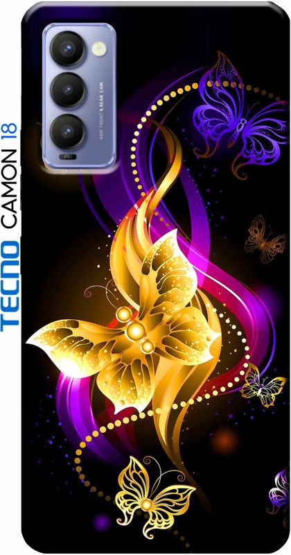 Rockerspot Back Cover for Tecno Camon 18 2585  (Multicolor, Dot View, Silicon, Pack of: 1)
