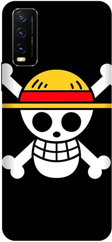 URCHIN Back Cover for Vivo Y20i Luffy, Monkey D Luffy, One Piece, Pirate, Skull, Cartoon  (Multicolor, Shock Proof, Pack of: 1)