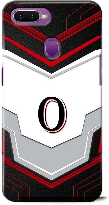 Afterglow Back Cover for Oppo A7 O, O LETTER, O NAME, O ALPHABET, ALPHABET  (Multicolor, Shock Proof, Pack of: 1)
