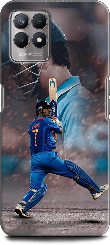 Dronk Back Cover for Realme 8i, RMX3151 DHONI, MAHENDRA SINGH DHONI, CAPTAIN, INDIA CRICKET, PLAYER, SPORTS  (Multicolor, Dual Protection, Pack of: 1)