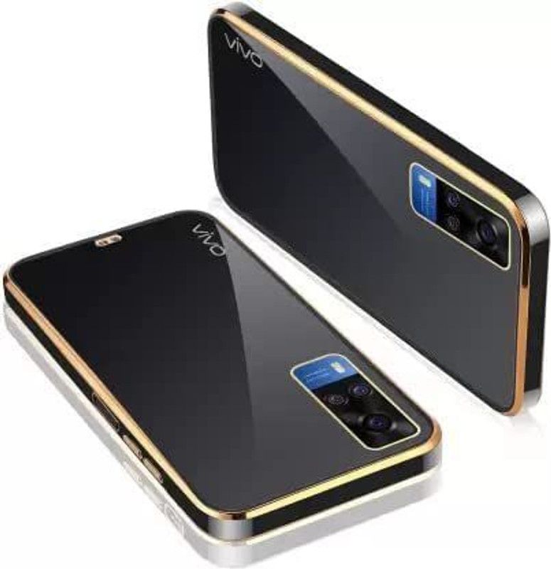 TROOZ Back Cover for Vivo Y51 2020  (Black, Silicon, Pack of: 1)