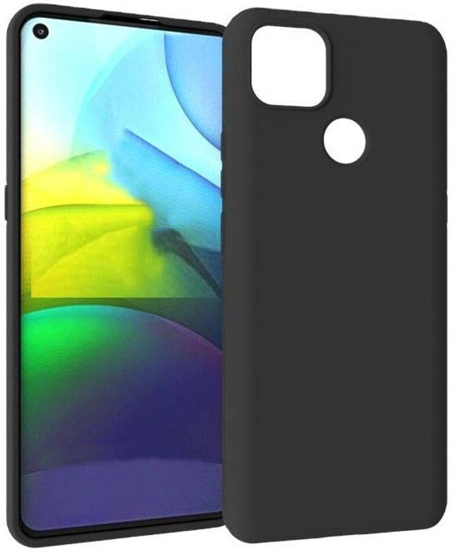 COVERBLACK Back Cover for OPPO A15  (Black, Dual Protection, Pack of: 1)