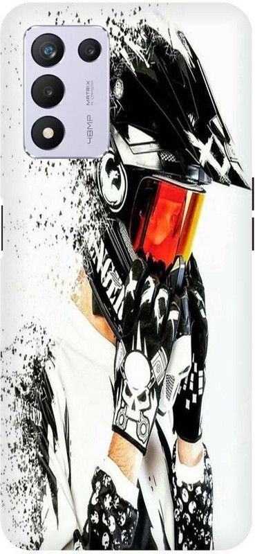 THE NARAYANA COLLECTIONS Back Cover for REALME 9 SE- RMX3461-BIKE,RIDER,STYLISH,BULLET  (Multicolor, Hard Case, Pack of: 1)