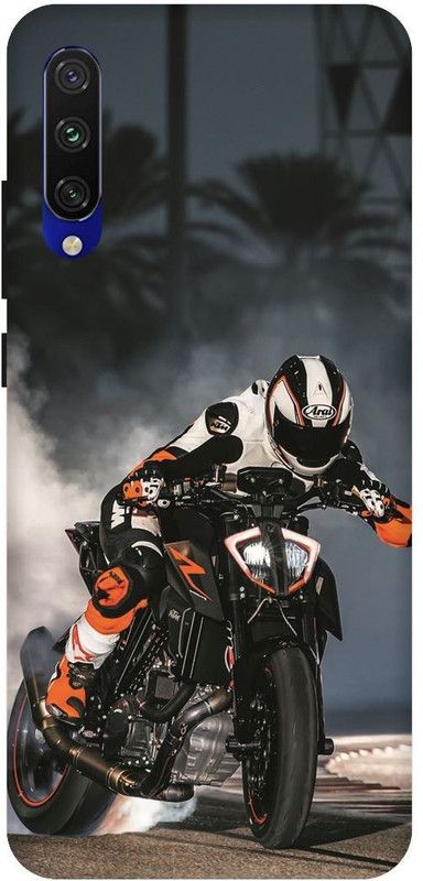 Zaplab Back Cover for Redmi Mi A3 Bike Image Printed Back Cover  (Multicolor, Waterproof, Pack of: 1)
