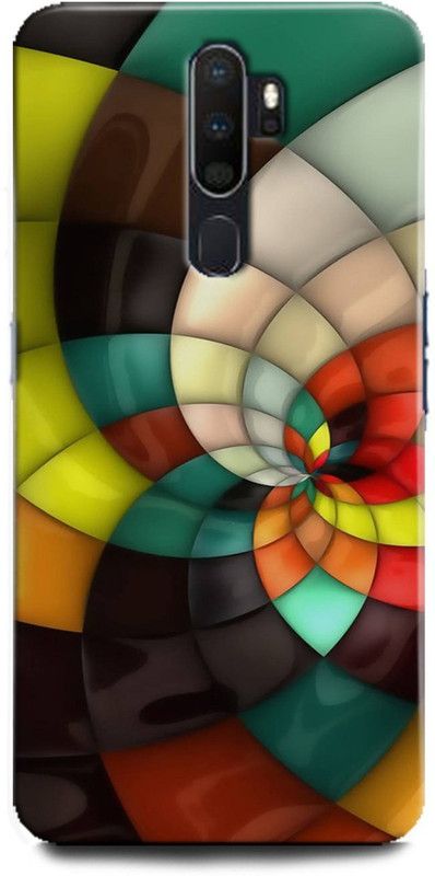 Afterglow Back Cover for OPPO A9 2020 MANDALA, DESIGN, BLUE FLO  (Multicolor, Shock Proof, Pack of: 1)
