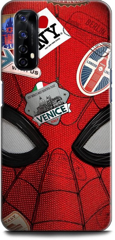 Afterglow Back Cover for Realme 7 SPIDERMAN, SPIDERMAN LOGO, MARVAL, SUPERHERO, COMIC, PETER PARKER  (Multicolor, Shock Proof, Pack of: 1)