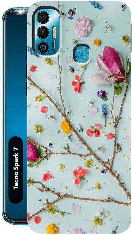 Rstyle Back Cover for Tecno Spark 7  (Multicolor, Silicon, Pack of: 1)