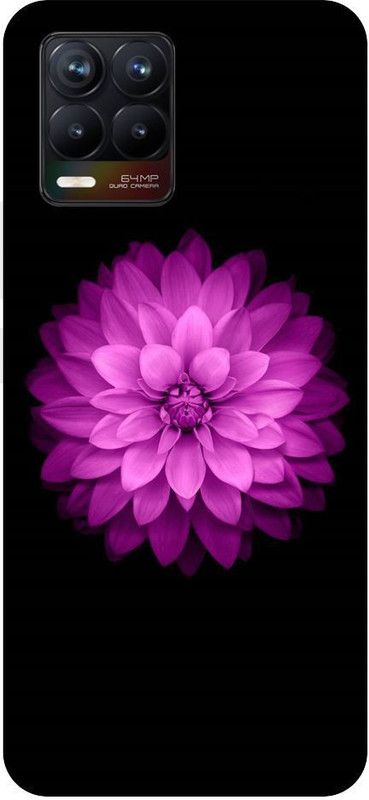 URCHIN Back Cover for Realme 8 iphone flower,neon,flowers, roses, floral, tropical, natural  (Multicolor, Shock Proof, Pack of: 1)
