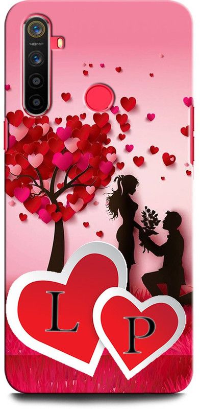 GRAFIQE Back Cover for Realme 5s LP, L LOVE P, P LOVE L, L LETTER, P LETTER, LP NAME  (Multicolor, Shock Proof, Pack of: 1)
