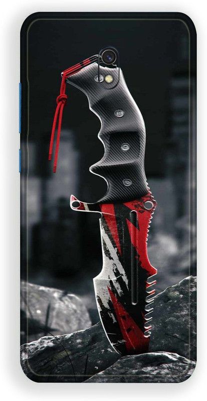 BugguSkin Redmi 8A, redmi 8a Mobile Skin  (Ultra Super Killer Knife Skin With High Matte Finish., Mobile Skin (Back+Side+Camera))