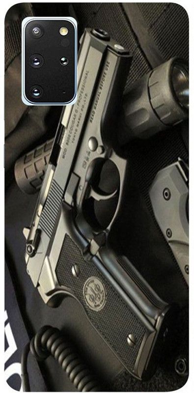 Skyhawk Back Cover for Samsung Galaxy S20 Plus Pistol  (Multicolor, Waterproof, Silicon, Pack of: 1)