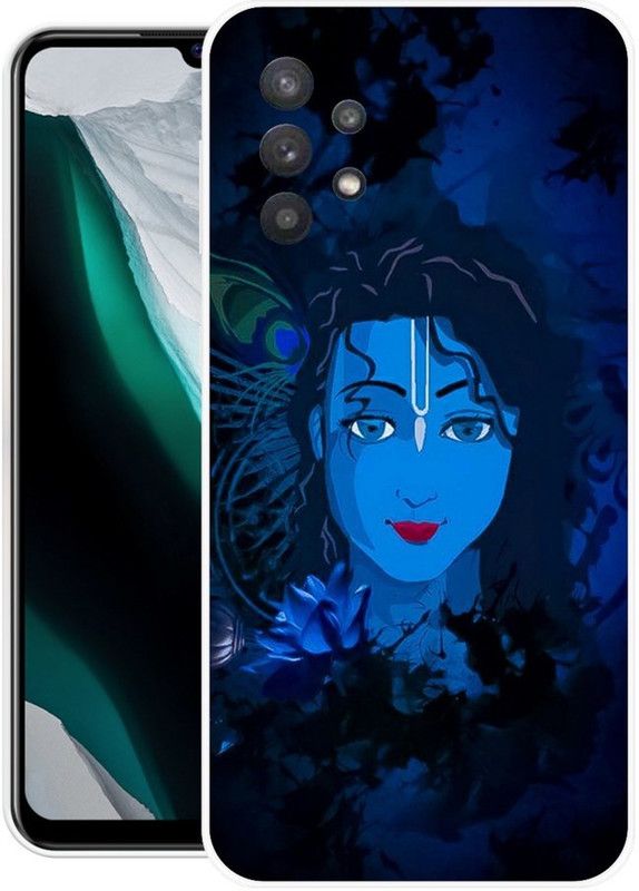 MUSKAY Back Cover for Samsung Galaxy A32  (Blue, Black, Grip Case, Silicon, Pack of: 1)