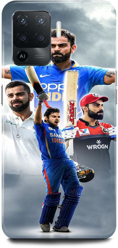 JUGGA Back Cover for OPPO F19 Pro, VIRAT, KOHLI, INDIAN, PLAYER, CRICKETER, RCB  (Blue, Hard Case)