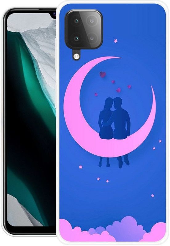 MUSKAY Back Cover for Samsung Galaxy M32  (Blue, Pink, Grip Case, Silicon, Pack of: 1)