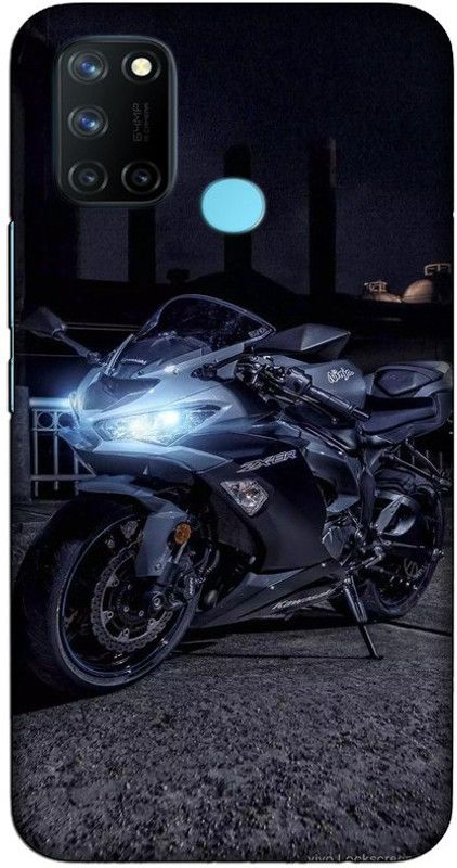 CROKIAN Back Cover for Realme 7i Bike Back Cover  (Multicolor, Hard Case)