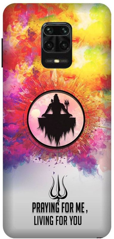 Thecoverking Back Cover for Redmi Note9Pro (Bhole nath,shanker,shiv shamboo,cases cover  (Multicolor, Waterproof, Pack of: 1)