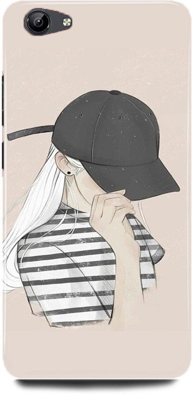 DIKRO Back Cover for vivo Y69, 1714, GIRL, CUTE, GIRL, LOVELY, GIRL, CAP, GIRL, LOVE, ANIME  (Multicolor, Hard Case, Pack of: 1)
