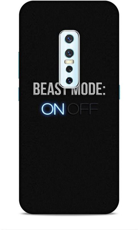 Printabulous Back Cover for Vivo V17  (Black, Waterproof)