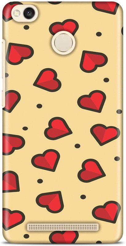Sankee Back Cover for Mi Redmi 3S Prime  (Red, Yellow, Hard Case)