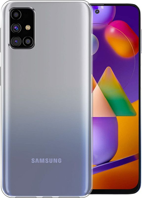 Flipkart SmartBuy Back Cover for Samsung Galaxy M21, Samsung Galaxy M30s  (Transparent, Grip Case, Silicon, Pack of: 1)