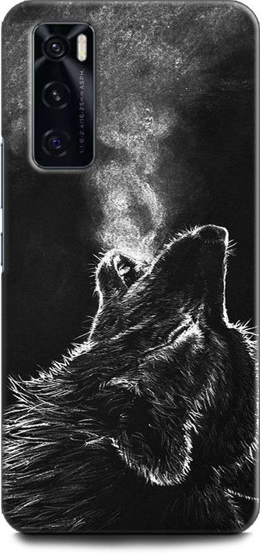 Afterglow Back Cover for Vivo V20 SE GRAY WOLF, HOWL, MOON, WOLF  (Multicolor, Shock Proof, Pack of: 1)