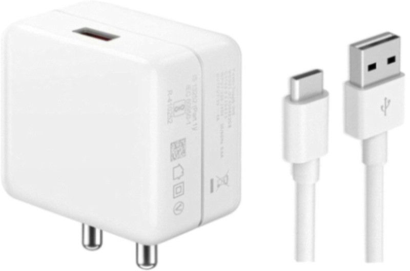 Shopdeal 30 W Dash 4.2 A Mobile Type-C Charger For Vivo V17 Pro QC 3.0, Rapid, Dash, VOOC, AFC Charger with Detachable Cable  (White, Cable Included)
