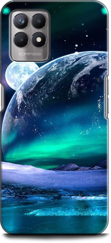 KEYCENT Back Cover for Realme 8i 5G, RMX3151 PLANET, SPACE, STARS, UNIVERSE, GALAXY BLUE  (Multicolor, Shock Proof, Pack of: 1)