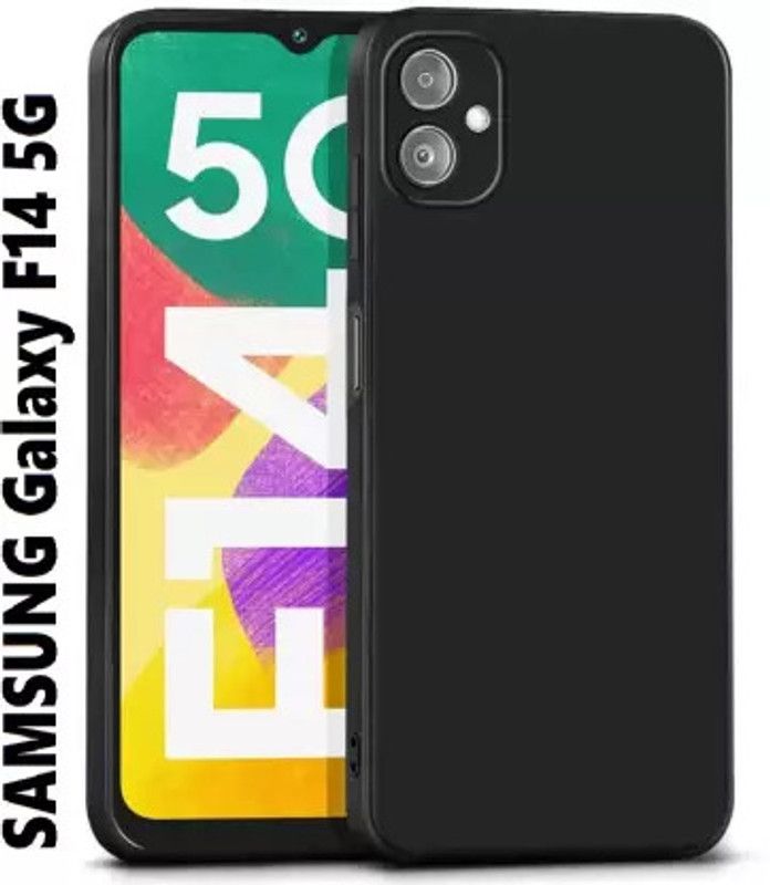 VISHZONE Back Cover for SAMSUNG GALAXY F14 5G, SAMSUNG Galaxy F14 5G  (Black, Grip Case, Silicon, Pack of: 1)