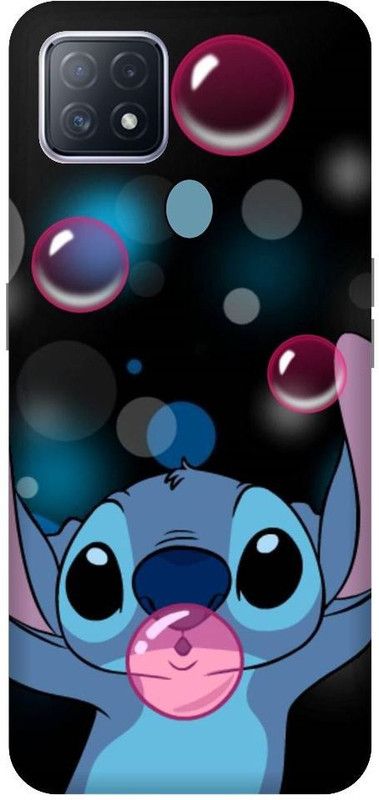 URCHIN Back Cover for Oppo A15 stitch and leo, stitch, cartoon, disney, funny, cute  (Multicolor, Shock Proof, Pack of: 1)