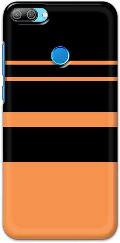 NDCOM Back Cover for Honor 9N Orange Stripe Pattern Printed  (Multicolor, Hard Case, Pack of: 1)